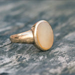 Viktorianischer 18 Karat Chalcedon Siegelring