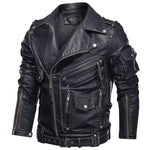 Uniformjacke aus echtem Rindsleder