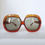 1970er Jahre Christliche Übergroße Sonnenbrille