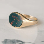 Victorian 18ct Bloodstone Signet Ring