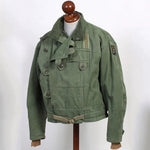 Vintage 60er Schwedische Armee Motorradjacke Herren C50 Militär Tanker