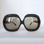 1970er Jahre Christliche Übergroße Sonnenbrille