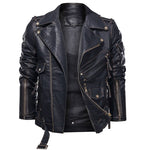 Uniformjacke aus echtem Rindsleder