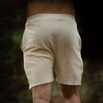 Natürliche Leinen-Shorts für Herren