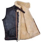 Leder Sport Vintage B3 Weste