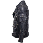 Uniformjacke aus echtem Rindsleder
