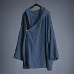 Men's Plus Size Linen Hooded Coat