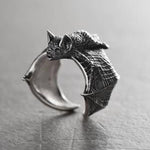 Fledermausring Mittelalterlicher Vampirfledermaus