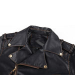 Uniformjacke aus echtem Rindsleder
