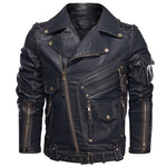 Uniformjacke aus echtem Rindsleder