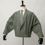 Single-Breasted Cocoon Jacket
