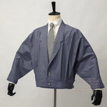 Single-Breasted Cocoon Jacket