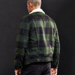 Retro Check Sherpa Trucker Jacket