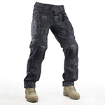 Überlebens- und taktische Ausrüstungshose mit Knieschonern für Jagd, Paintball, Airsoft, BDU, Militär-Camouflage-Kampfhose für Herren