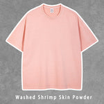 T-Shirts aus 100 % Baumwolle, ausgewaschen, locker geschnitten