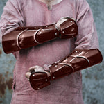 Mittelalterliche Krieger LARP Lederarmbänder
