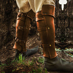 Leder- und Larp-Beinschutz