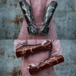 Mittelalterliche Krieger LARP Lederarmbänder