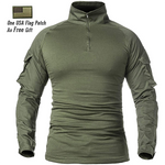 Herren Militär Taktisches Armee Kampf Langarmshirt
