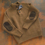 [Ausverkauf] Baltischer Strickpullover mit halber Knopfleiste