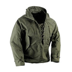 USN Wet Weather Parka Vintage Deck Jacket Pullover Schnürung WW2 Uniform