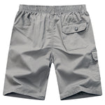 [120 cm Bundweite] Herren Shorts mit Reißverschluss, Übergröße