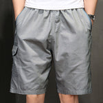 [120 cm Bundweite] Herren Shorts mit Reißverschluss, Übergröße