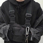 Funkgerät-Brustgeschirr mit Vordertaschen und Funkgeräteclip (Rescue Essential)