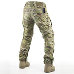 Überlebens- und taktische Ausrüstungshose mit Knieschonern für Jagd, Paintball, Airsoft, BDU, Militär-Camouflage-Kampfhose für Herren