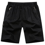 [120 cm Bundweite] Herren Shorts mit Reißverschluss, Übergröße