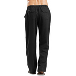 Herren Leinen-Großgrößen-Taschenhose