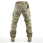Überlebens- und taktische Ausrüstungshose mit Knieschonern für Jagd, Paintball, Airsoft, BDU, Militär-Camouflage-Kampfhose für Herren