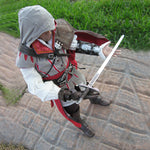 Gamaschen aus Rohleder eines Assassinen
