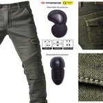 Motorrad-Reithose Denim Jeans mit Schutzpolstern