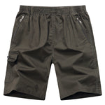 [120 cm Bundweite] Herren Shorts mit Reißverschluss, Übergröße