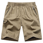 [120 cm Bundweite] Herren Shorts mit Reißverschluss, Übergröße