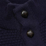 [Ausverkauf] Baltischer Strickpullover mit halber Knopfleiste