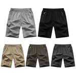 [120 cm Bundweite] Herren Shorts mit Reißverschluss, Übergröße