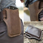 Gürteltasche aus echtem Leder für iPhone/Samsung