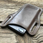 Gürteltasche aus echtem Leder für iPhone/Samsung