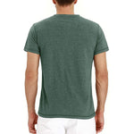 Herren-Henley-T-Shirts mit kurzer/langer Knopfleiste für die Freizeit