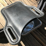 Gürteltasche aus echtem Leder für iPhone/Samsung